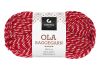 Gjestal Ola raggegarn garnnøste 709-rød/natur