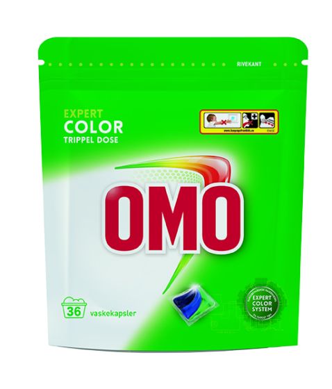 Omo vaskepods for farget tøy