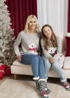 Christmas Cozy polarbear genser til barn gråmelert.