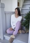 Nightwear Meri pyjamasbukse i fleece syrin