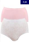 Ann maxitruser 2pk rosa og hvit