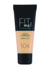 Maybelline Fit Me Matte & Poreless Foundation 104 soft ivory
