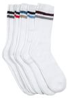 Run Wilson 5pk tennissokk hvit