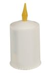 Gravlys led med batteri hvit