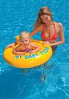 Intex baby badering med sete dia 70cm 6-12mnd 4 luftkamre gul