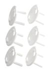 BabyDan stikkontaktplugg 6pk hvit