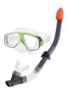 Intex svømmemaske og snorkelsett sort/grønn