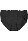 Ann truser med broderi 2 pk sort