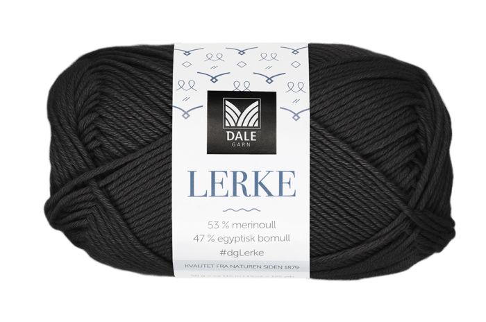 Lerke garnnøste 8107 Svart