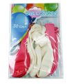 Ballonger 10pk rosa og hvit