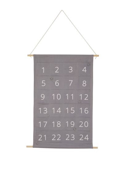 Juleglede Julekalender 50x80cm grå