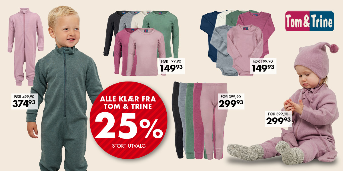 Alle kl&aelig;r fra Tome & Trine -25%
