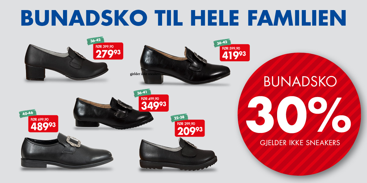 Bunad sko tilbud