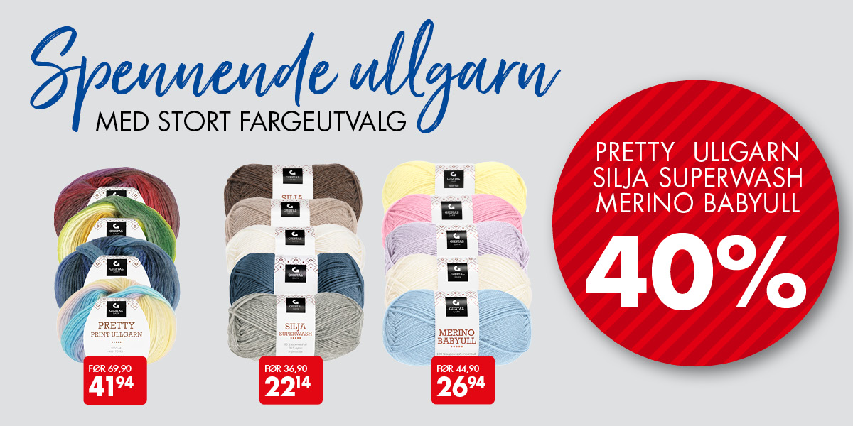 Utvalgte garn -40%