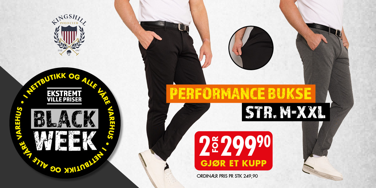 2 herre bukser for kr 299,90 