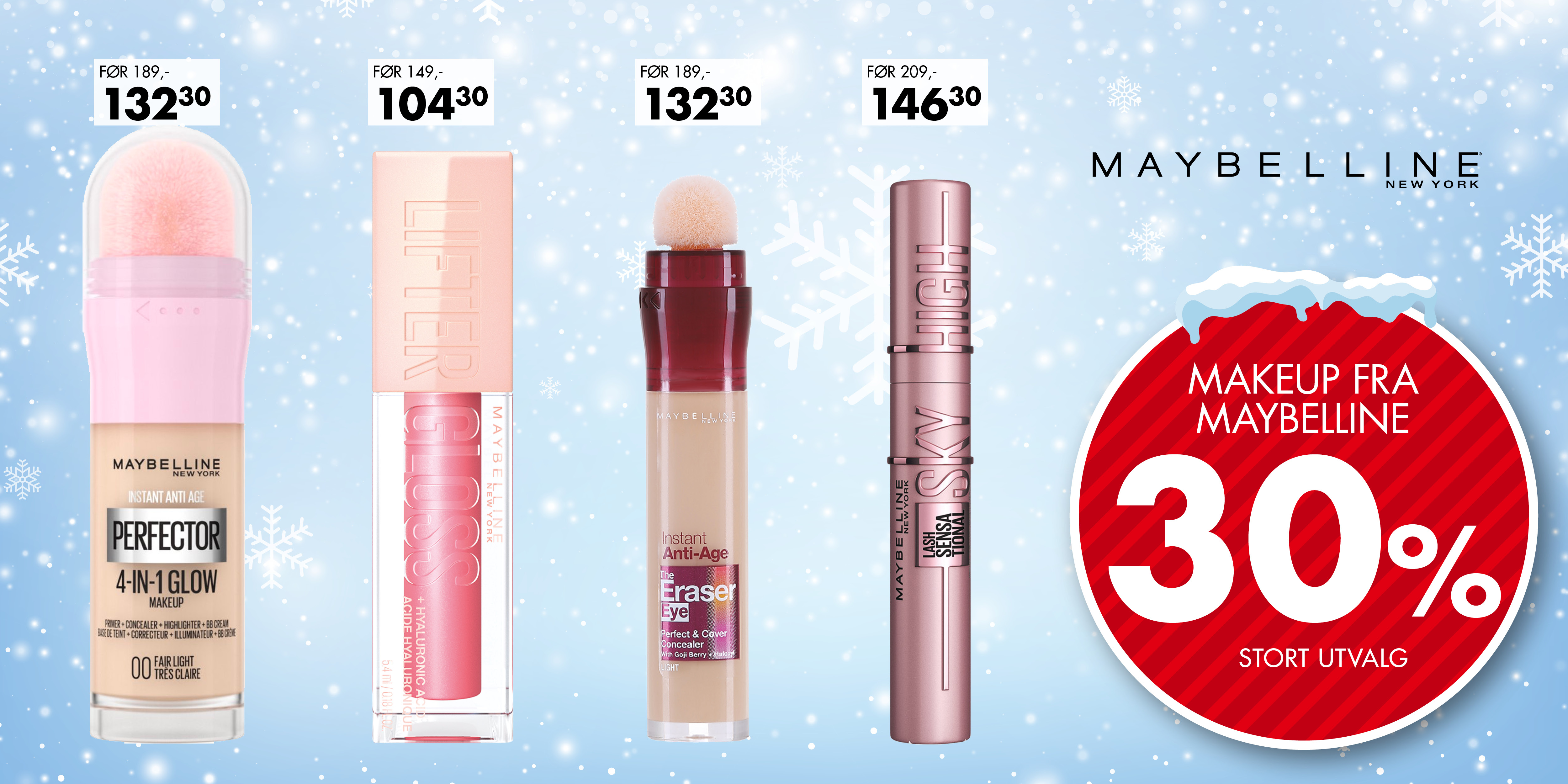 Alt fra Maybelline -30%