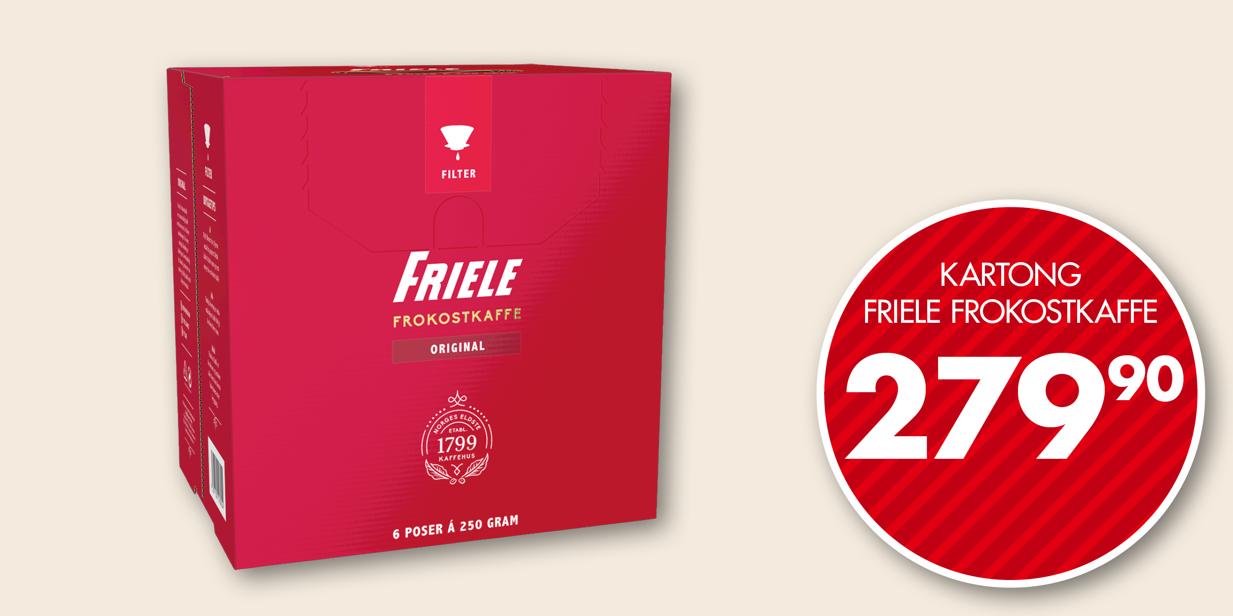 Friele frokost kaffe tilbud