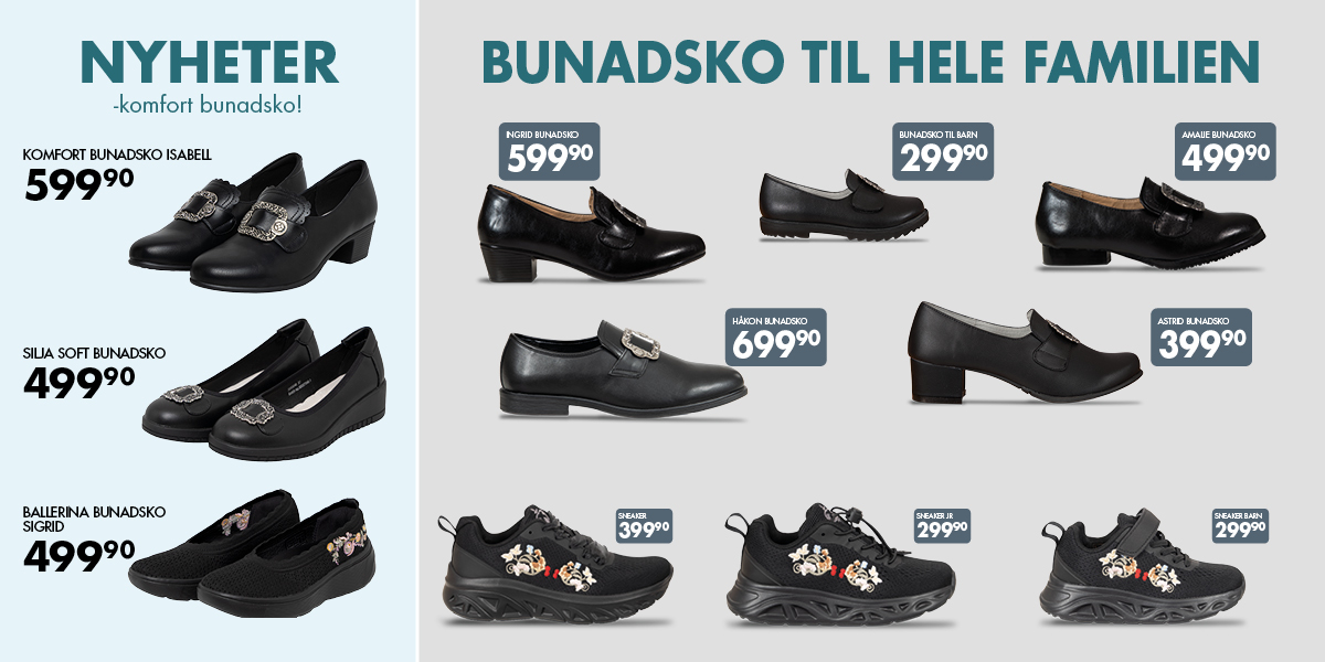 Bunadsko til hele familien
