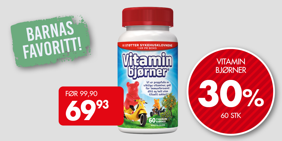 Vitaminbj&oslash;rner -30%
