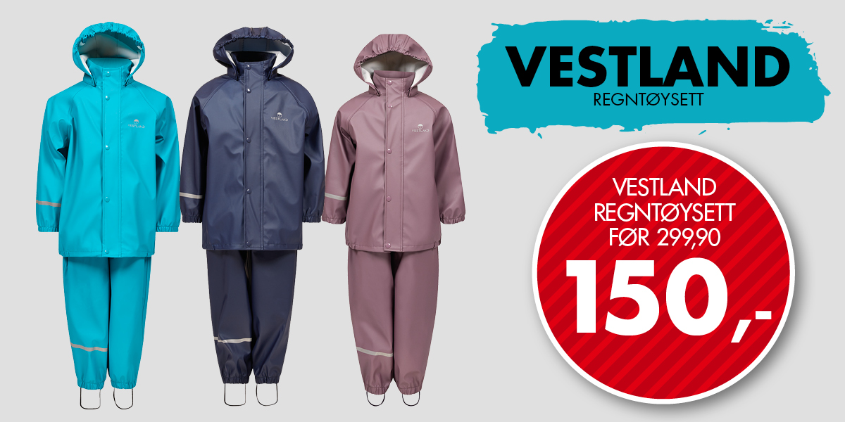 Vestland regnt&oslash;ysett 150kr
