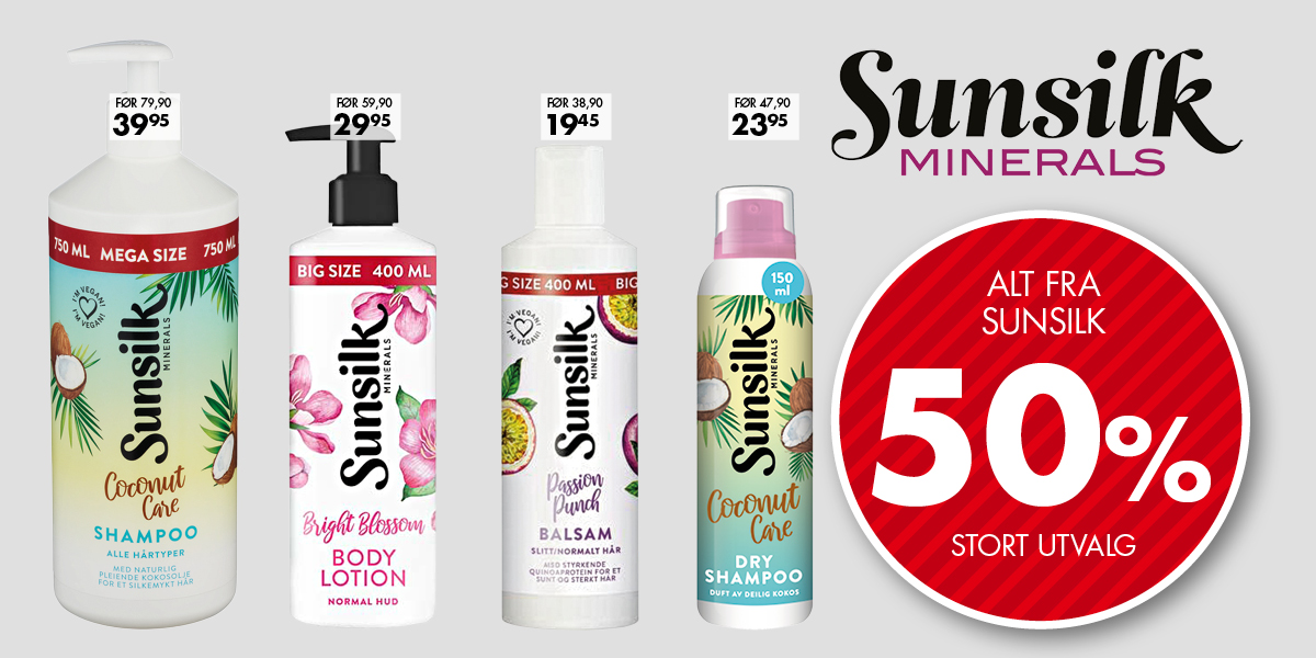 Sunsilk tilbud -50%