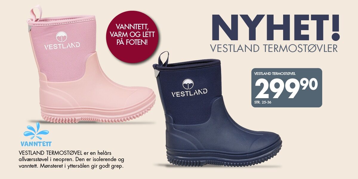 Nyhet - termost&oslash;vler til barn
