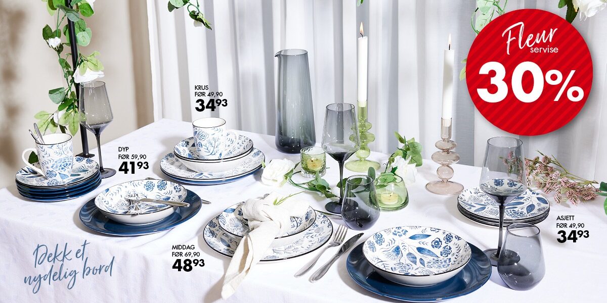 Fleur servise -30%